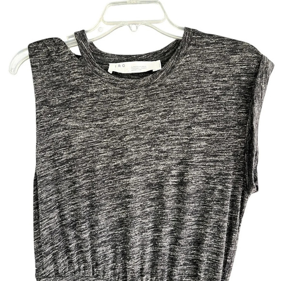 IRO Plush Dress Mixed Grey Mini T Shirt Dress Size Extra Small - Picture 2 of 8